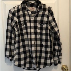 Plaid long sleeve shirt